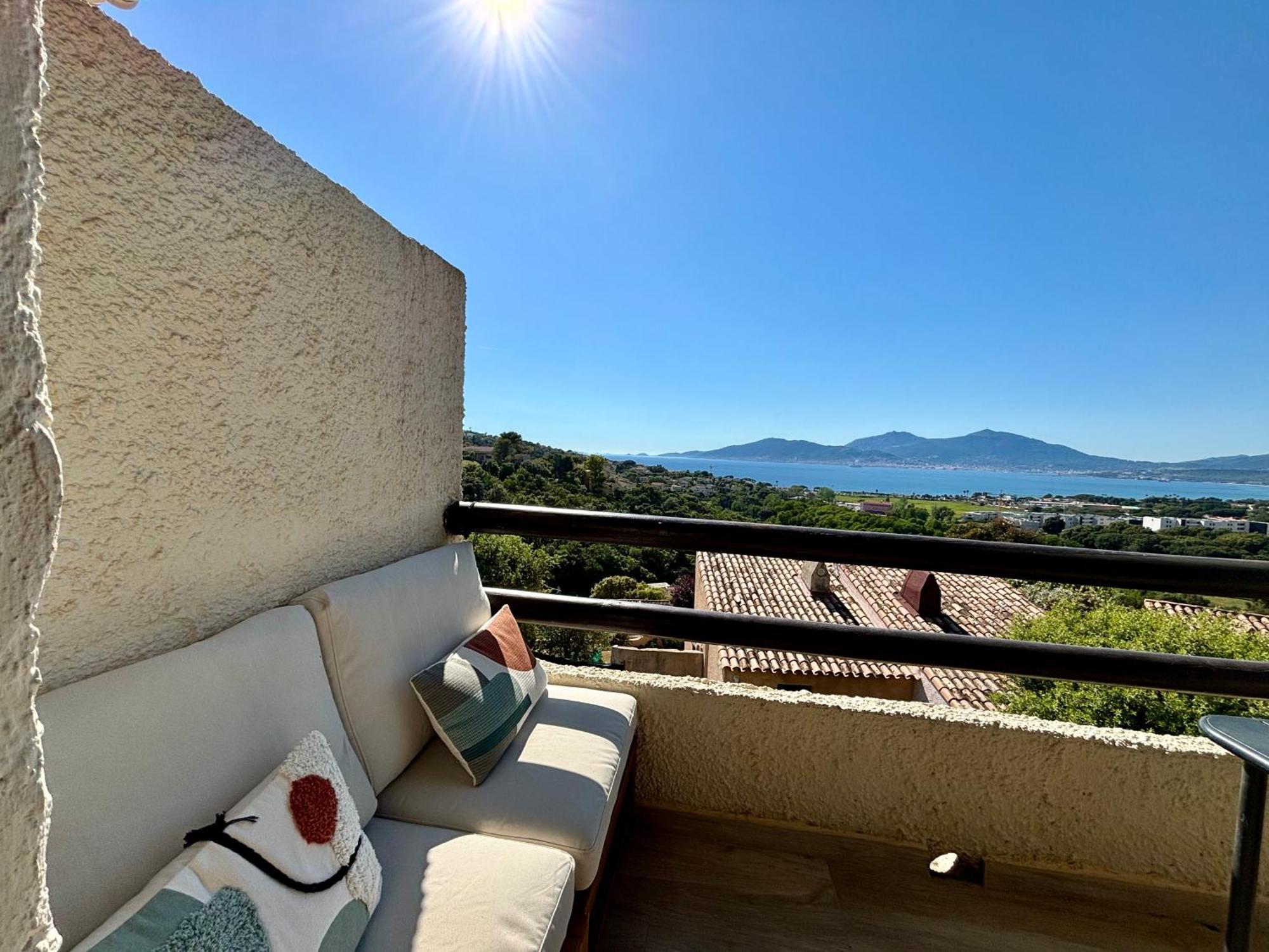 Studio Vue Mer A Porticcio Piscine Et Parking Εξωτερικό φωτογραφία
