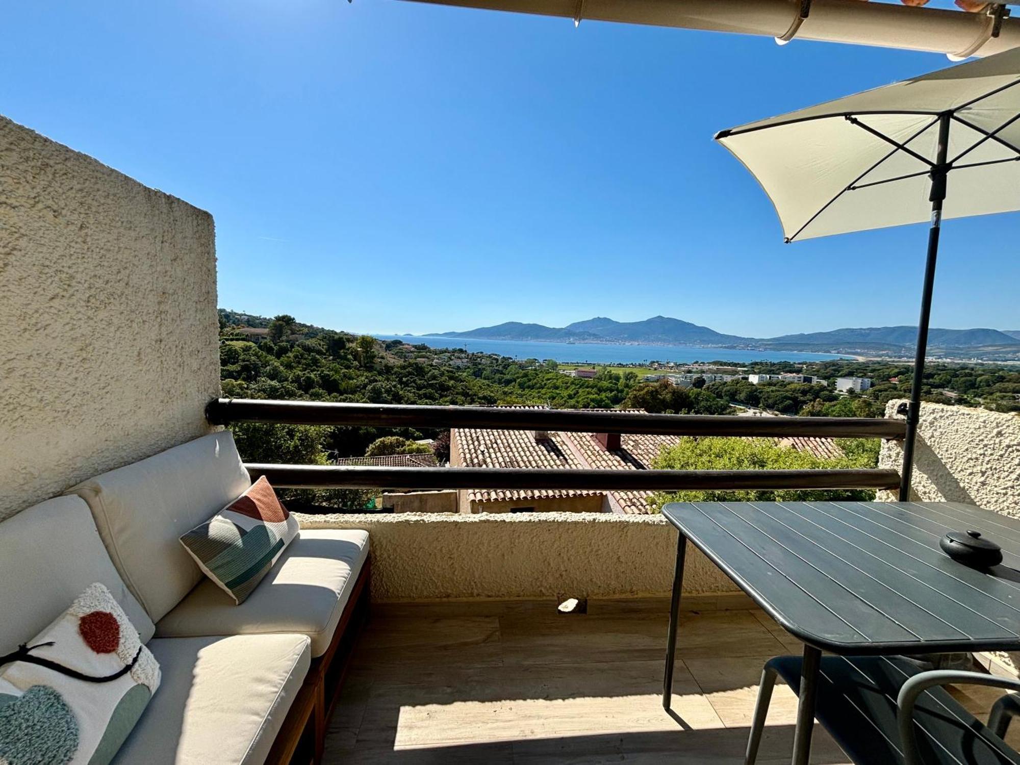 Studio Vue Mer A Porticcio Piscine Et Parking Εξωτερικό φωτογραφία
