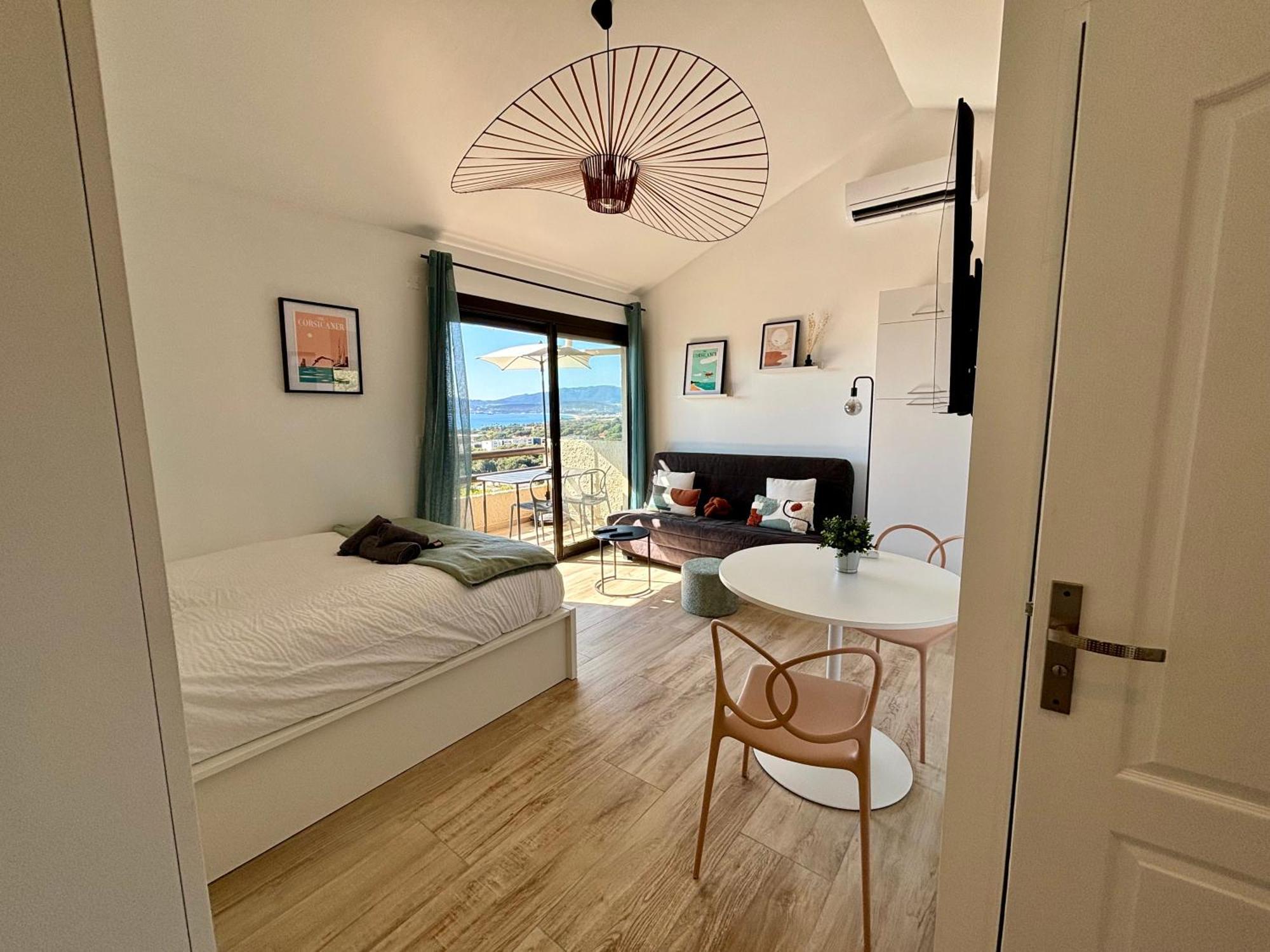 Studio Vue Mer A Porticcio Piscine Et Parking Εξωτερικό φωτογραφία