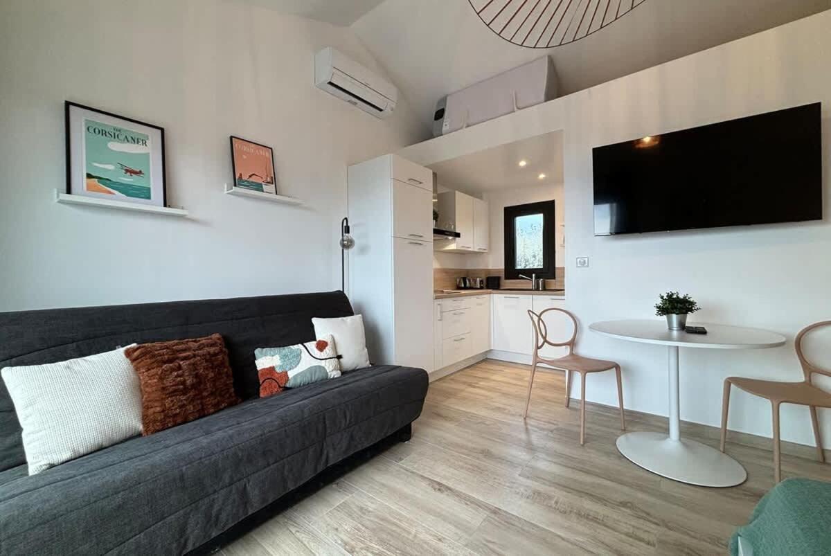 Studio Vue Mer A Porticcio Piscine Et Parking Εξωτερικό φωτογραφία